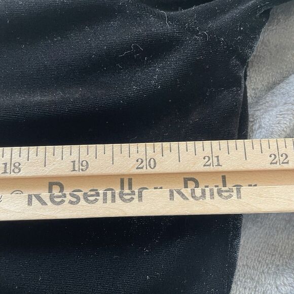 Vtg Quacker Factory Tunic Womens Medium Black Velvet Button Up Whimsigoth Fairy - Picture 6 of 9